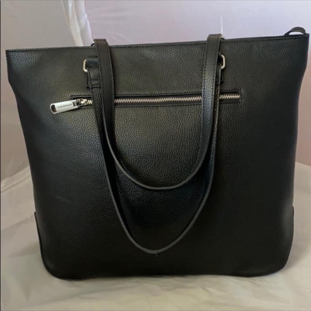 STEVE MADDEN TOTE SHOULDER HANDBAG WORK BAG BLACK - Picture 5 of 10